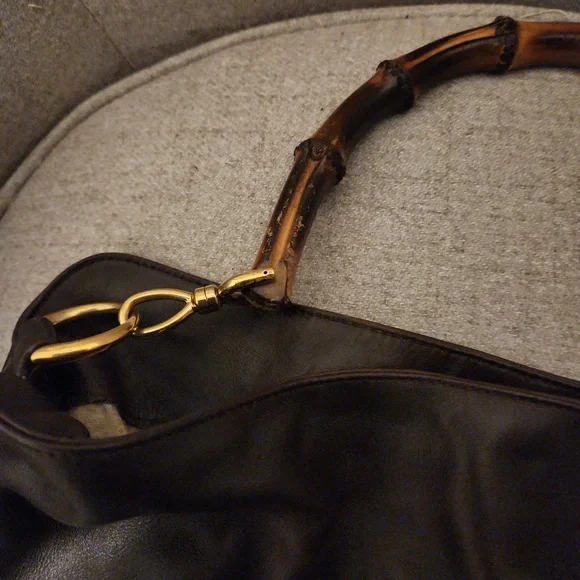 Vintage Gucci Diana Hobo bamboo leather purse - Picture 2 of 7